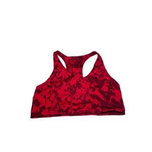Zella Longline Sports Bra Top size XL Red Athleisure Athletic Workout Running